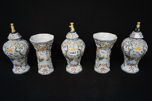 Set french faience - set, marked