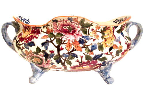 Gien french faience pivoines - french,