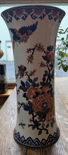 Gien faience cornet - faience, vase