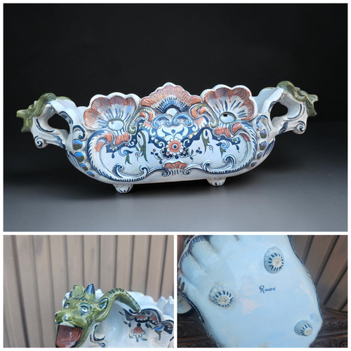 Antique french rouen faience - french,